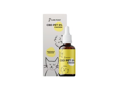 Doplnek vyzivy pro psy olej CBD PET 5 CHICKEN 2906202315220437550