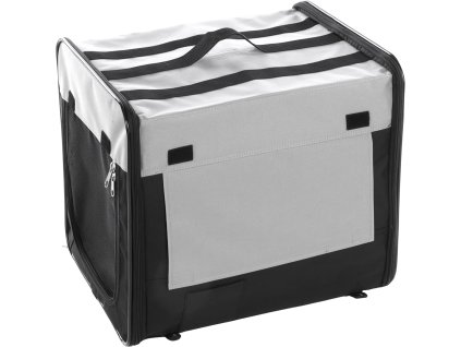Flamingo Prepravka pro psy Smart Top Plus cerno seda 46x36x41cm 0801202610380641641