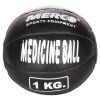 Black Leather kožený medicinální míč hmotnost 1 kg