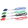 Colored plus plastic whistle with string variant 20246