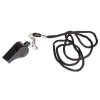 Black plus plastic whistle with string variant 20247