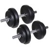 One-handed loading dumbbells cement set weight 20 kg