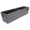 Hộp đựng nước tự tưới tối cao than antraxit dài 75 cm