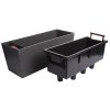 Hộp đựng nước tự tưới tối cao than antraxit dài 75 cm