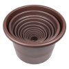 Campanula flower pot brown diameter 20 cm