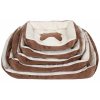 Comfy dog bed brown size S