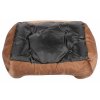Comfy dog bed brown size S