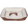 Comfy dog bed brown size S