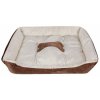 Comfy dog bed brown size L