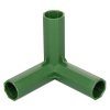 Rohrschnallen-Eckkupplung für Gartenstangen mit einem Durchmesser von 11 mm