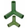Rohrschnallen-Eckverbinder für Gartenstangen mit einem Durchmesser von 16 mm