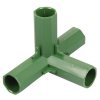 Pipe Buckle 4-side coupling for garden poles diameter 16 mm