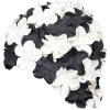 Bloom swimming cap black-white variant 26450