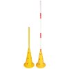Multi cone with holes yellow height/width 52 cm