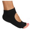 Griffige S2 Yoga-Socken, zehenlose schwarze Version 35967