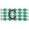 Diamant-Kapitänsbinde grün-weiß Größe Senior
