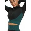 Yoga Sense fitness set dámský zelená tm. velikost oblečení L