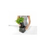 Cobble self-watering flowerpot white diameter 14 cm