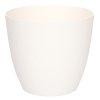 Ella Mat dekorativer Blumentopf weiß Durchmesser 18 cm