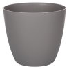 Chậu hoa trang trí Ella Mat màu xám đường kính 25 cm