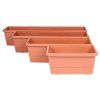 Gardenie Smart selbstbewässernde Terrakotta-Box, Länge 80 cm