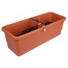 Gardenie Smart selbstbewässernde Terrakotta-Box, Länge 100 cm