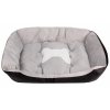 Bequemes Hundebett schwarz Größe L