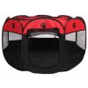 Pet Octagonal enclosure for dogs red-black variant 42943