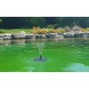 Courtyard floating solar fountain color black