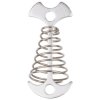 Klips Fish Bone do liny namiotowej srebrny pakiet 1 szt