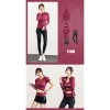 Runner Long 2W fitness set plum velikost oblečení S