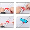 Fixer fixing strap for a bike red package 1 pc