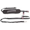Runner Buddy 1.0 leash for running with a dog black package 1 pc