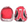 Petbag Transparenter Rucksack für Haustiere rot Packung 1 Stk