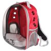 Petbag Transparent backpack for pets red package 1 pc
