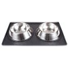 Pet Mat Small mat for bowls black pack of 1 pc