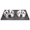 Pet Mat Large mat for bowls black package 1 pc