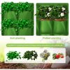 Horizontal Grow Bag 4 Textilblumentöpfe für die Wand grün Paket 1 Stk