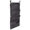 Vertical Grow Bag 4 Textil-Blumentöpfe für die Wand schwarz Paket 1 Stk