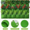 Vertical Grow Bag 7 textile flower pots for the wall green package 1 pc