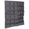 Wall Grow Bag 36 Textilblumentöpfe für die Wand schwarz Paket 1 Stk