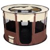 Pet Round enclosure for dogs brown package 1 pc