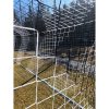 Fußball A11 M100 Fußballnetz weiß-schwarz Paket 1 Stk