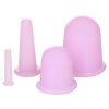 Cốc 4 gói cốc silicone massage màu tím gói 1 bộ