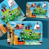 Puzzle ze statkiem parowym 100 elementów, opakowanie 1 opakowanie