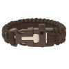 HIGHLANDER Paracord Bracelet - trident, whistle, flint black
