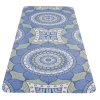 Thảm tập Yoga YATE cao su thiên nhiên - hoa văn B 1mm xanh dương xanh lá