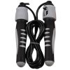 Calorie jump rope with counter, adjustable length gray version 24498