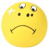 Latex smiley ball, yellow small stuffed 6 cm