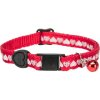Collar for a cat with a HEART motif with a bell